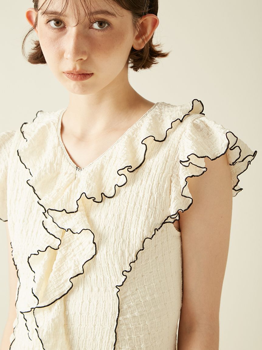 LILY BROWN「カットフリルワンピース」|ワンピース|