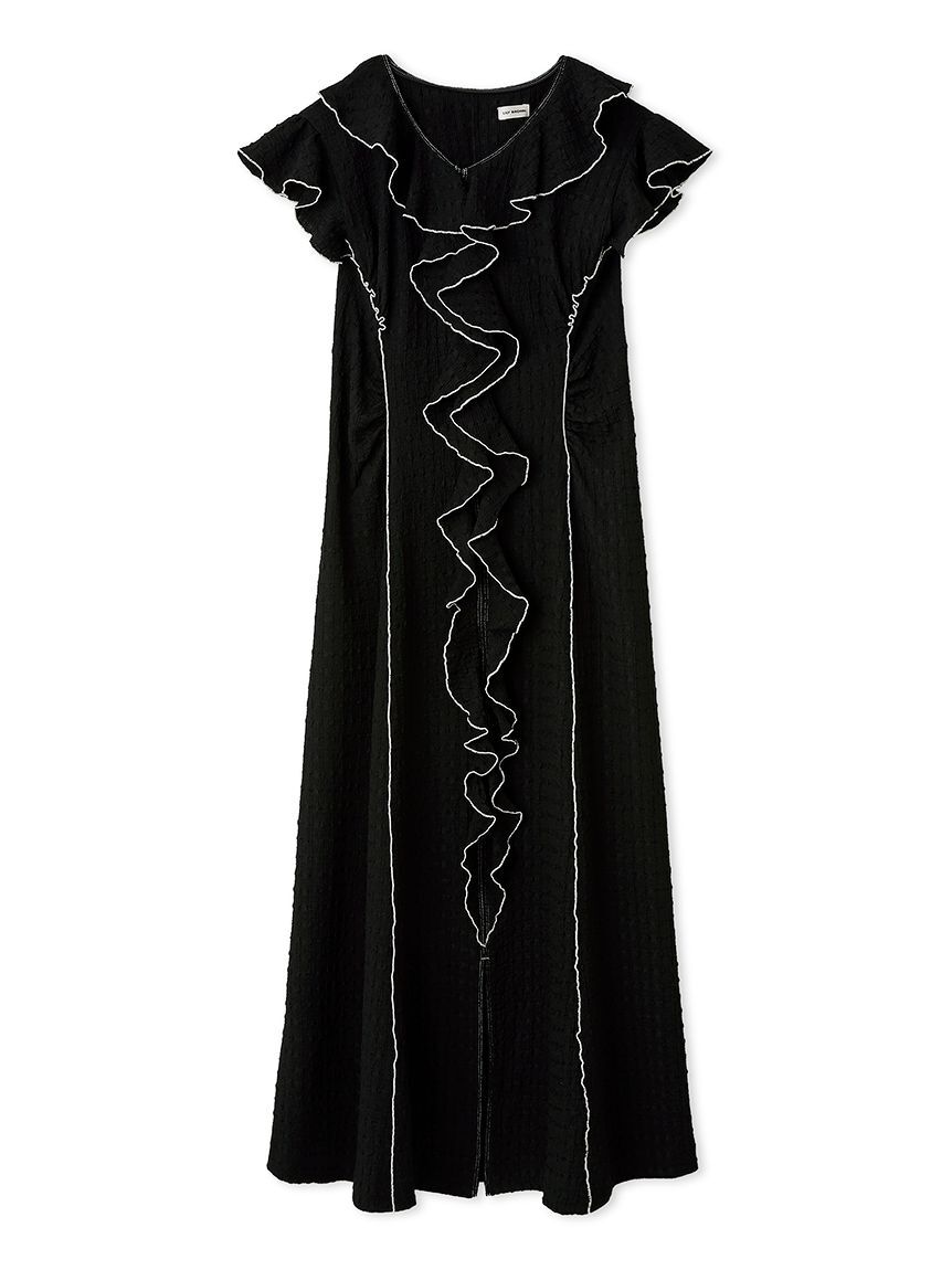 LILY BROWN「カットフリルワンピース」|ワンピース|BLK