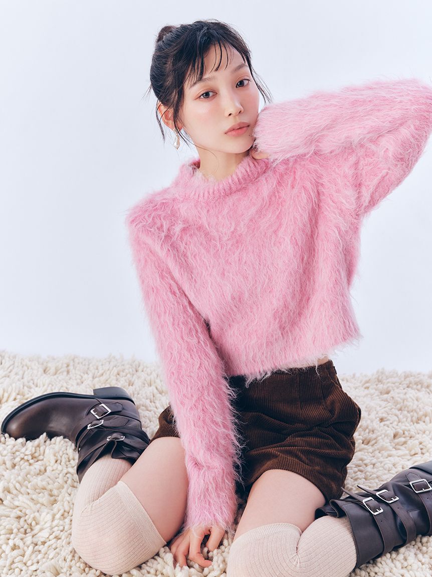 LILY BROWN「ラメシャギーニットプルオーバー」|ニット・セーター|PNK