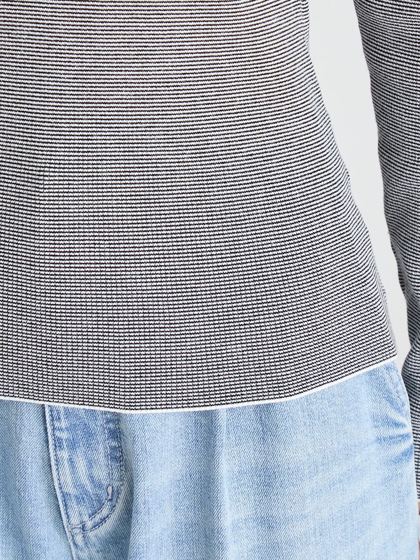 CELFORD「ボウタイリボン衿付きニットプルオーバー」|ニット・セーター|