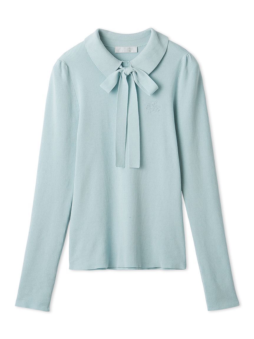 CELFORD「ボウタイリボン衿付きニットプルオーバー」|ニット・セーター|