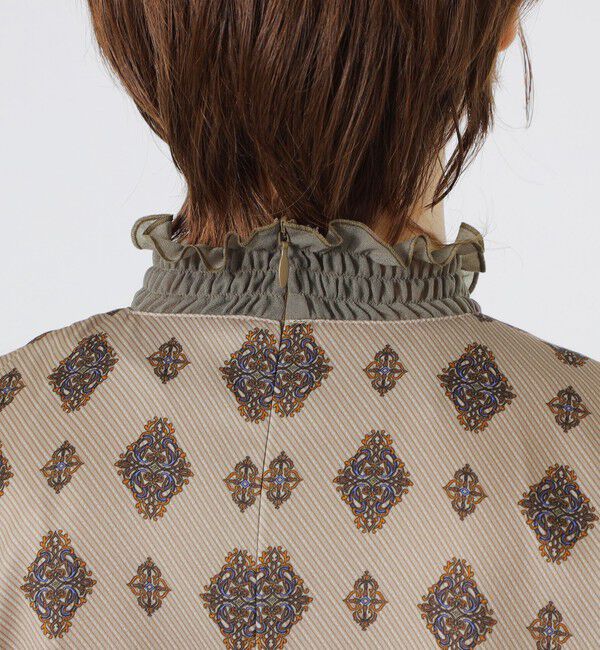  「レジメンタルオーナメントドレス」|ワンピース|