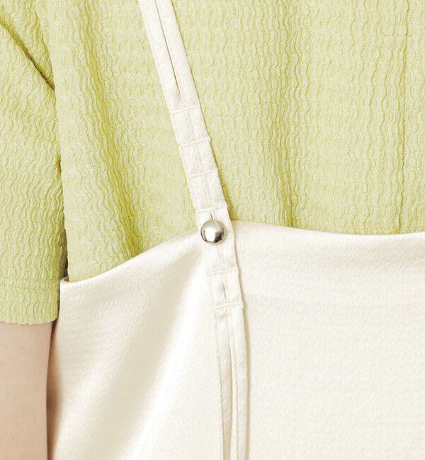  「【ドラマ着用商品】カラーブロックスリップワンピース」|ワンピース|