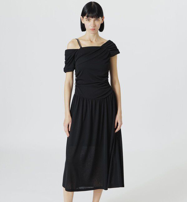  「クシュクシュドレス」|ワンピース|ブラック