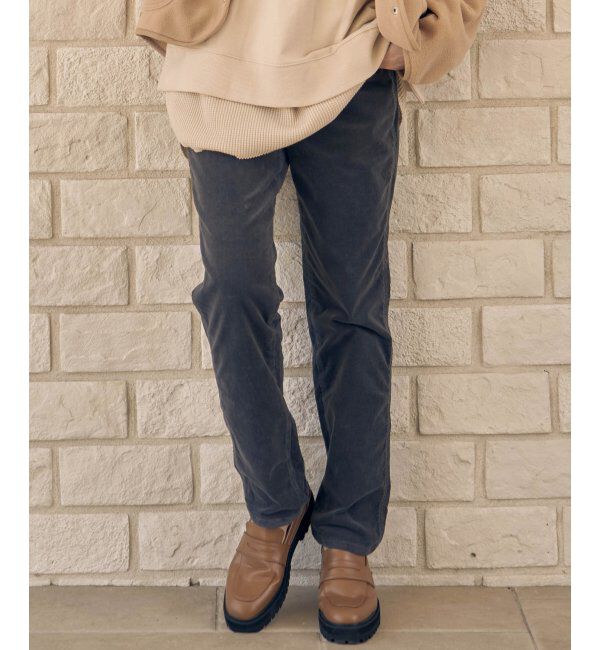 ikka「Wrangler コーデュロイテーパードパンツ」|その他|チャコール