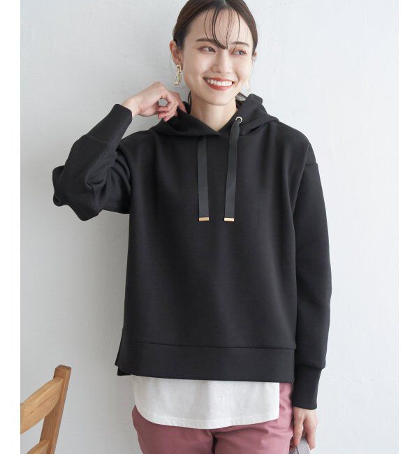 ikka「GOKU楽ダンボールフードパーカー」|パーカー|ブラック