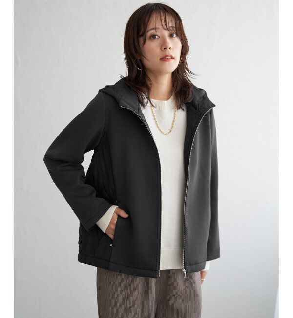 IKKA LOUNGE「GOKU楽ダンボールフードコート」|ブルゾン・スタジャン|チャコール