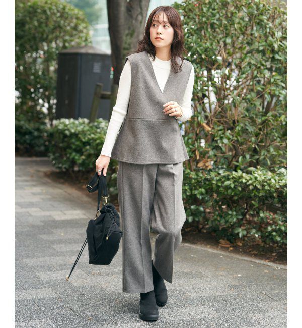 IKKA LOUNGE「【2点セット】GOKU楽ペプラムジレセット」|ワンピース|