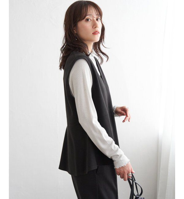 IKKA LOUNGE「【2点セット】GOKU楽ペプラムジレセット」|ワンピース|