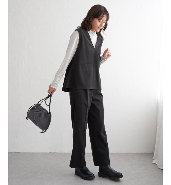 IKKA LOUNGE「【2点セット】GOKU楽ペプラムジレセット」|ワンピース|