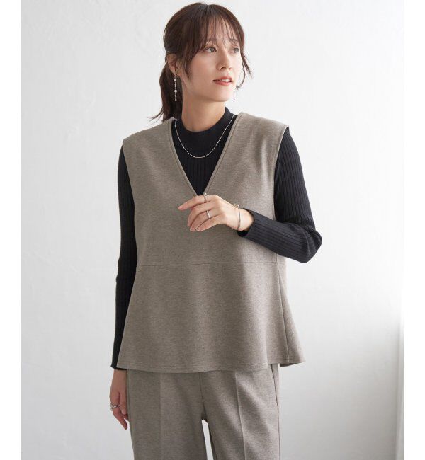 IKKA LOUNGE「【2点セット】GOKU楽ペプラムジレセット」|ワンピース|