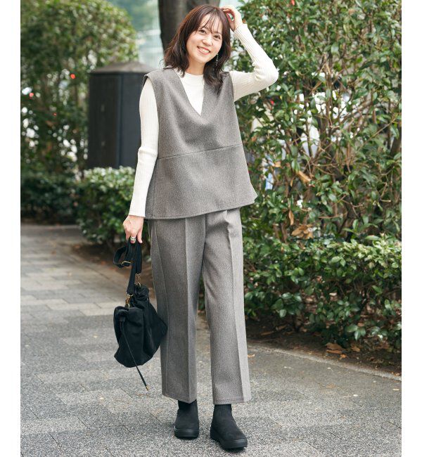 IKKA LOUNGE「【2点セット】GOKU楽ペプラムジレセット」|ワンピース|