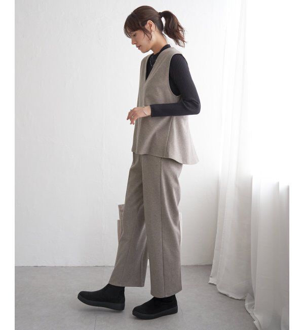 IKKA LOUNGE「【2点セット】GOKU楽ペプラムジレセット」|ワンピース|