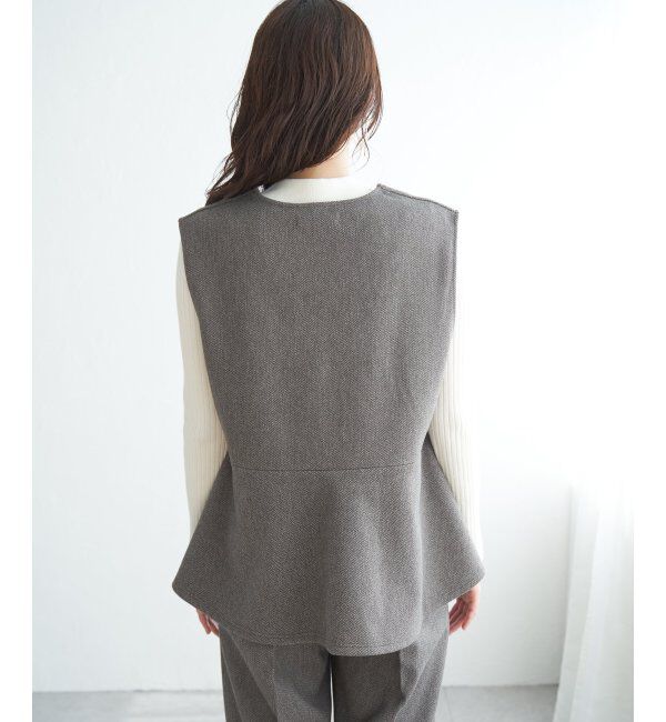 IKKA LOUNGE「【2点セット】GOKU楽ペプラムジレセット」|ワンピース|