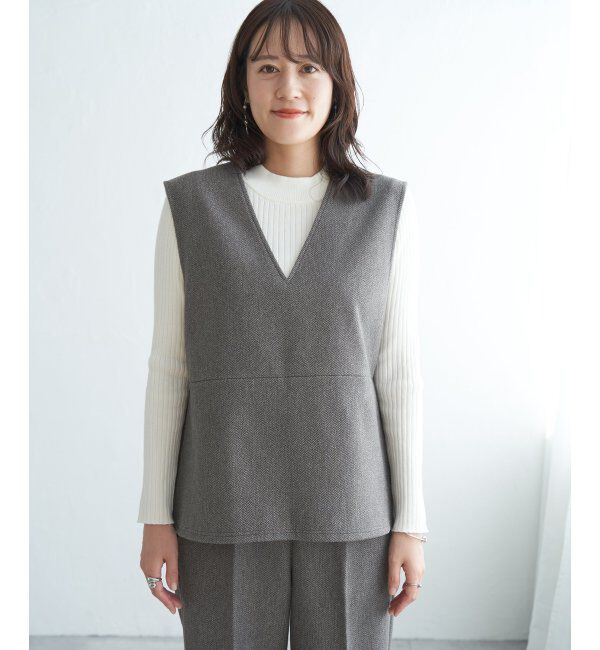 IKKA LOUNGE「【2点セット】GOKU楽ペプラムジレセット」|ワンピース|