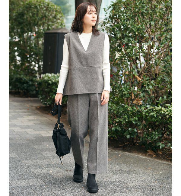 IKKA LOUNGE「【2点セット】GOKU楽ペプラムジレセット」|ワンピース|