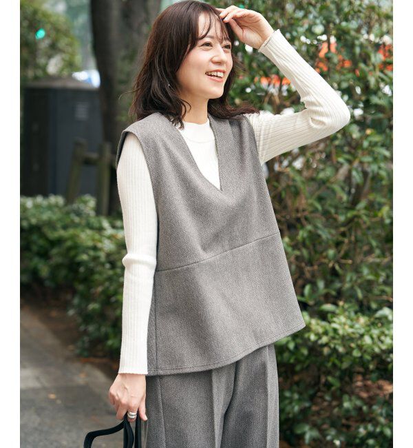 IKKA LOUNGE「【2点セット】GOKU楽ペプラムジレセット」|ワンピース|