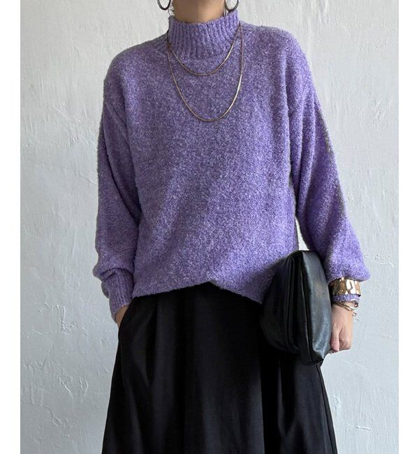 Lbc with Life「ラメブークレーハイネックプルオーバー」|カーディガン|