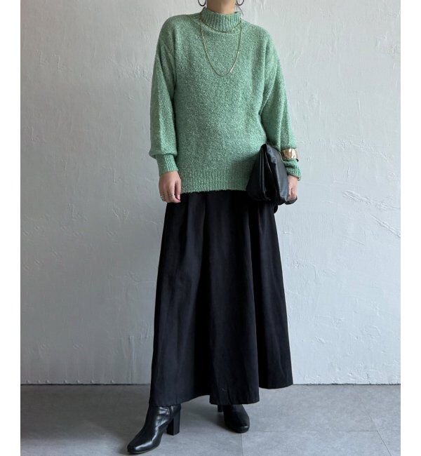 Lbc with Life「ラメブークレーハイネックプルオーバー」|カーディガン|