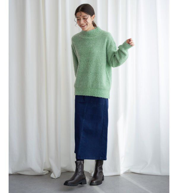 Lbc with Life「ラメブークレーハイネックプルオーバー」|カーディガン|