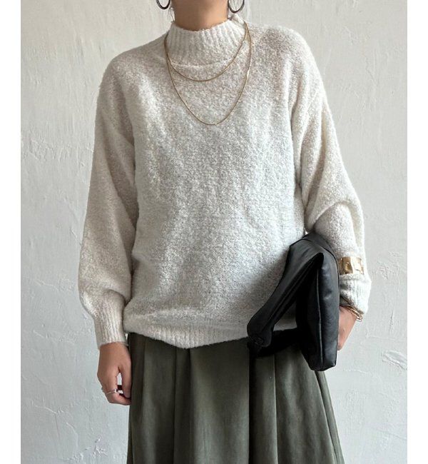 Lbc with Life「ラメブークレーハイネックプルオーバー」|カーディガン|