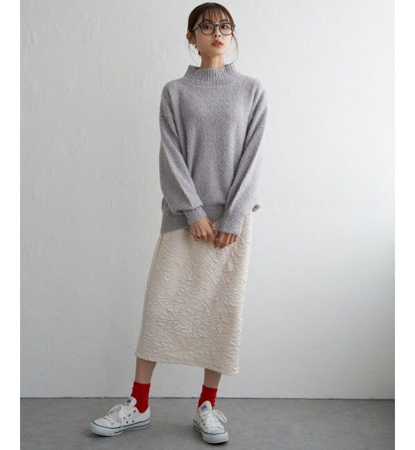 Lbc with Life「ラメブークレーハイネックプルオーバー」|カーディガン|