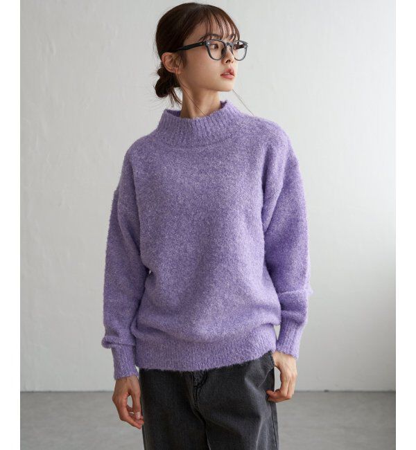 Lbc with Life「ラメブークレーハイネックプルオーバー」|カーディガン|