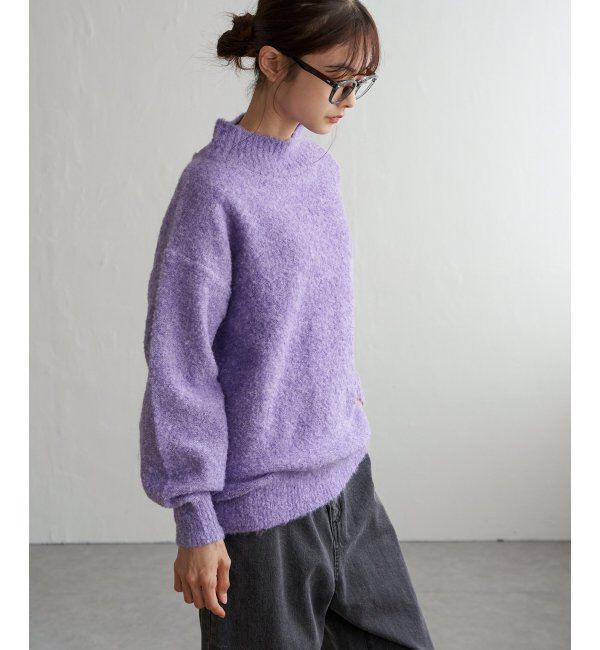 Lbc with Life「ラメブークレーハイネックプルオーバー」|カーディガン|