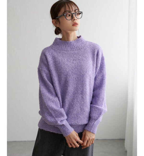 Lbc with Life「ラメブークレーハイネックプルオーバー」|カーディガン|