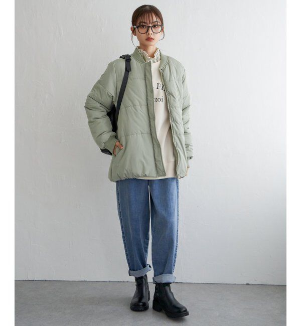 Lbc with Life「中綿リブブルゾン」|ブルゾン・スタジャン|