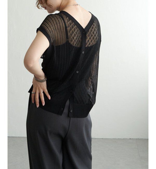 Lbc with Life「透かし編み2WAYベスト」|ニット・セーター|