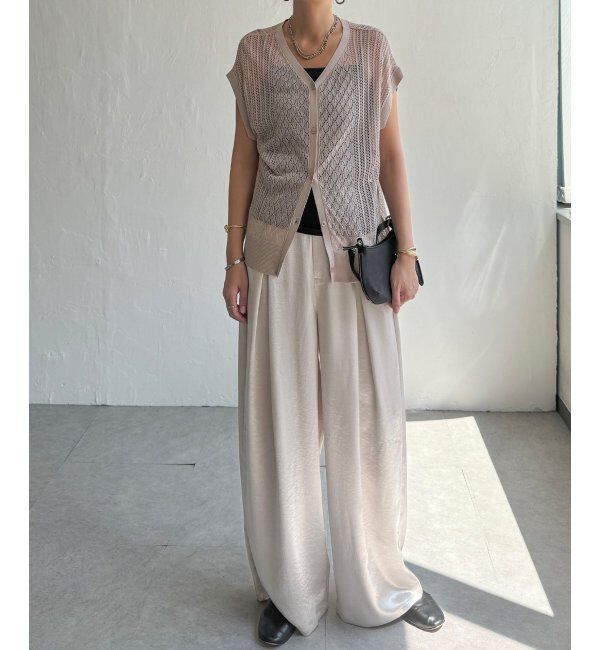 Lbc with Life「透かし編み2WAYベスト」|ニット・セーター|