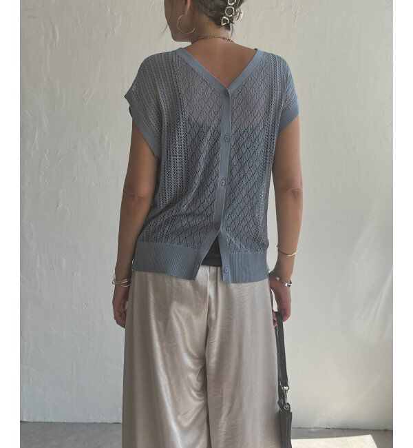 Lbc with Life「透かし編み2WAYベスト」|ニット・セーター|