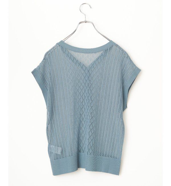 Lbc with Life「透かし編み2WAYベスト」|ニット・セーター|