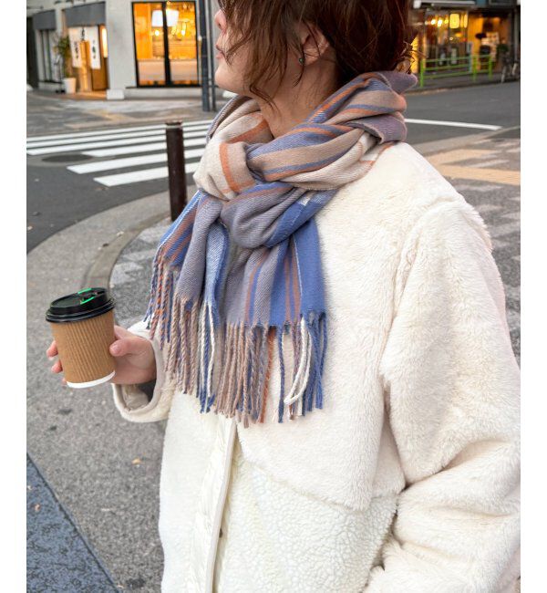 Lbc with Life「チェックカラーマフラー」|マフラー|