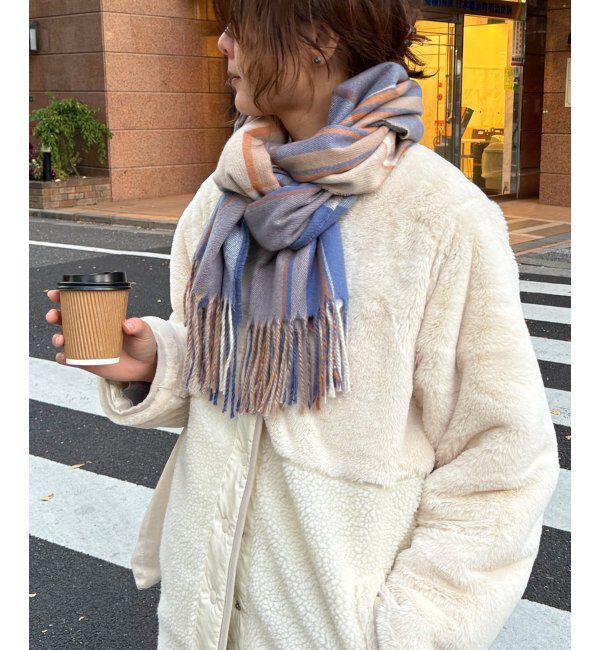 Lbc with Life「チェックカラーマフラー」|マフラー|