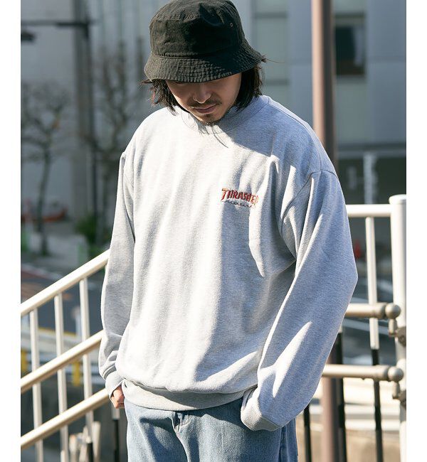 VENCE share style「THRASHER スラッシャー ダイヤロゴスウェット」|スウェット・ジャージ|グレー