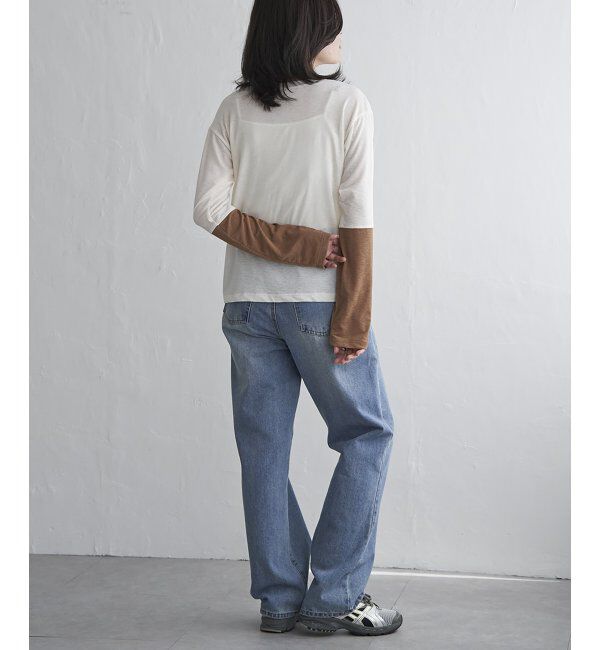 VENCE share style「梨地袖配色トップス」|その他|