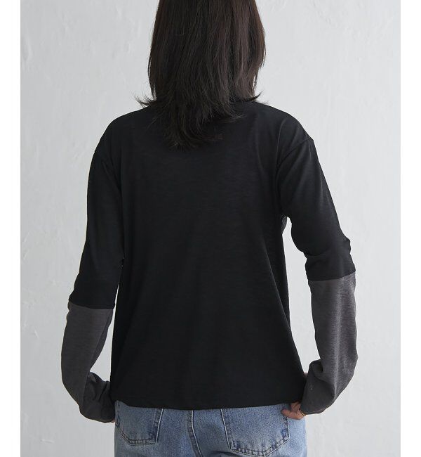 VENCE share style「梨地袖配色トップス」|その他|