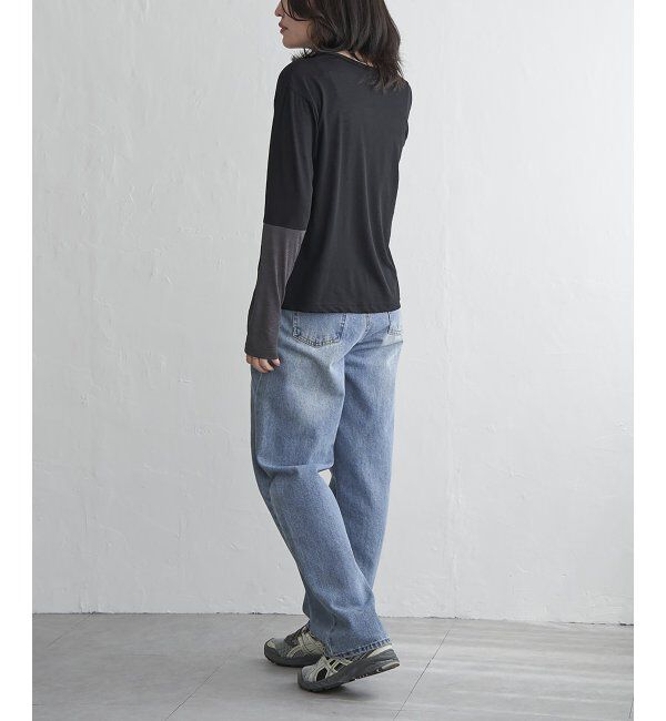 VENCE share style「梨地袖配色トップス」|その他|