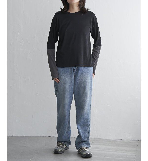 VENCE share style「梨地袖配色トップス」|その他|