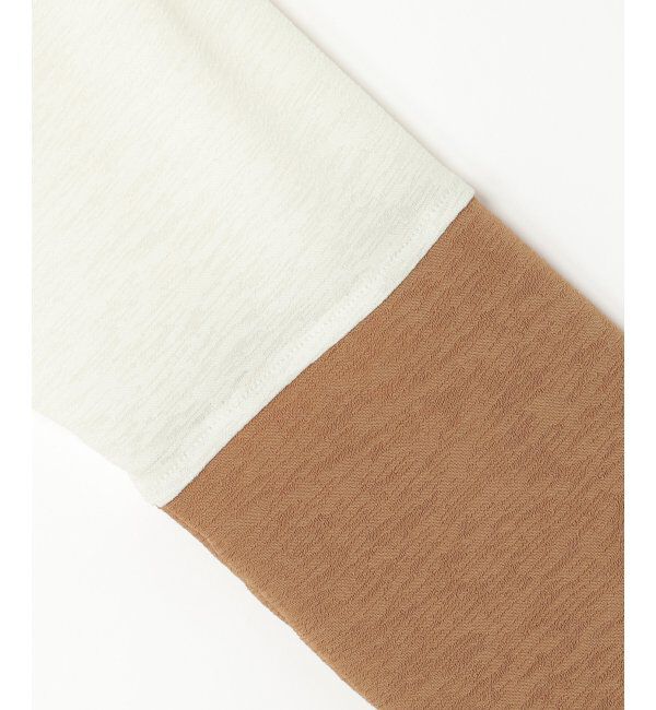 VENCE share style「梨地袖配色トップス」|その他|