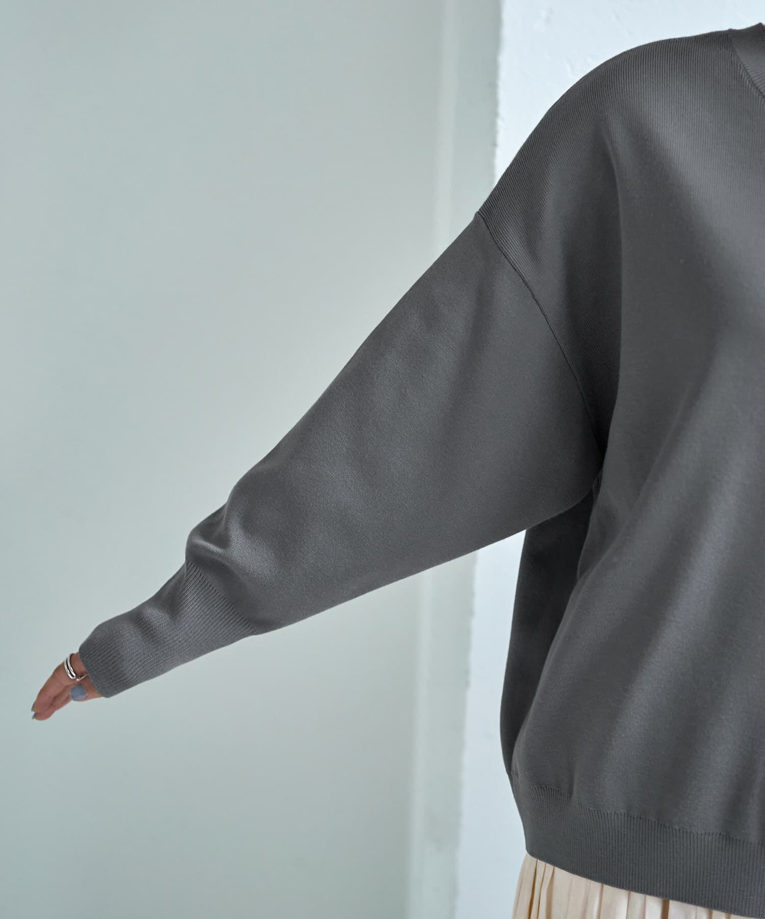 STYLE DELI「スムースハイゲージゆったりクルーネックニット」|ニット・セーター|