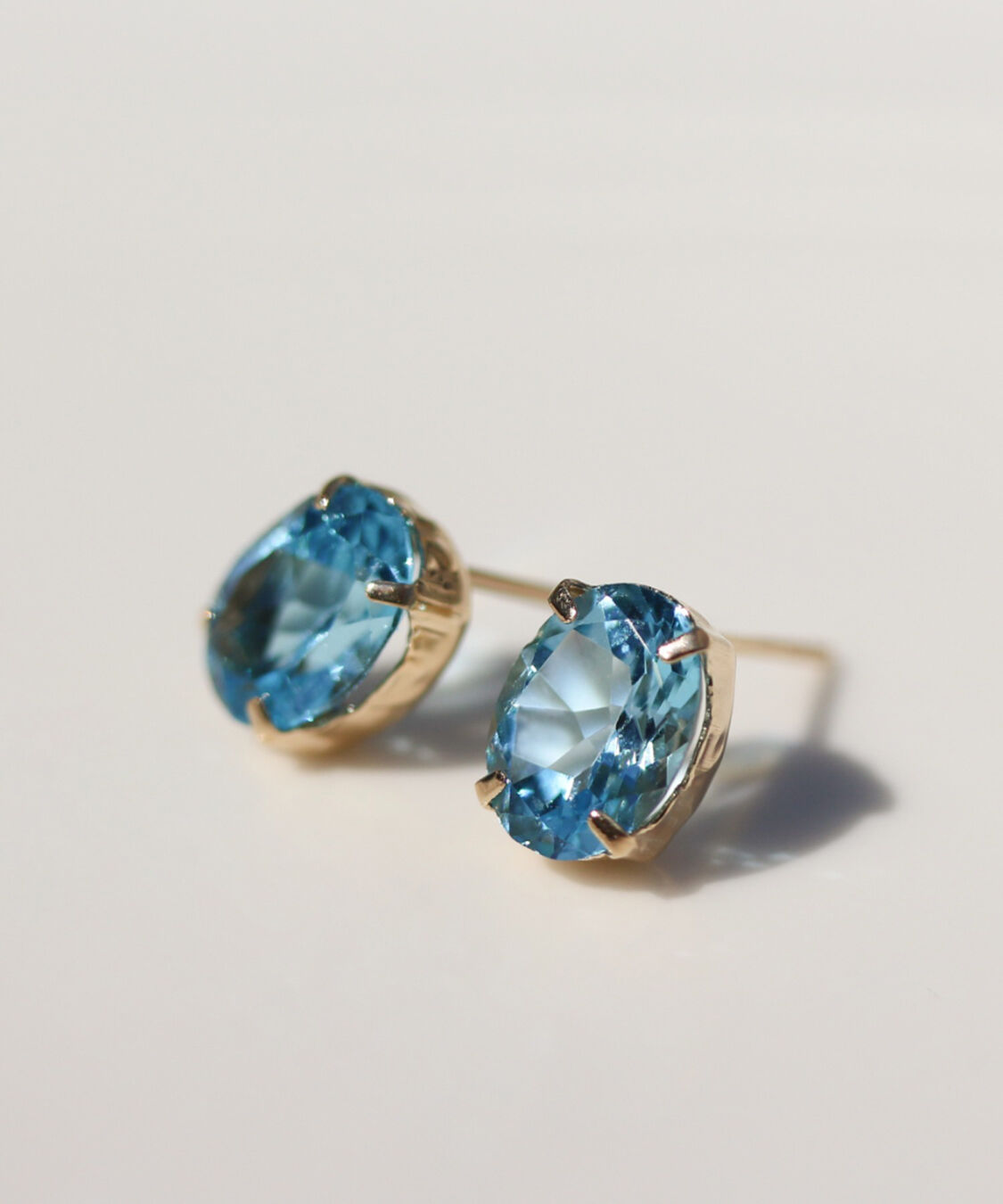  「ブルートパーズ ピアス | K10YG」|ピアス|