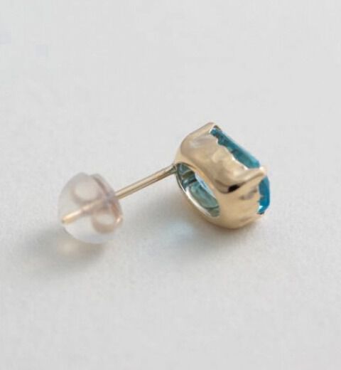  「ブルートパーズ ピアス | K10YG」|ピアス|