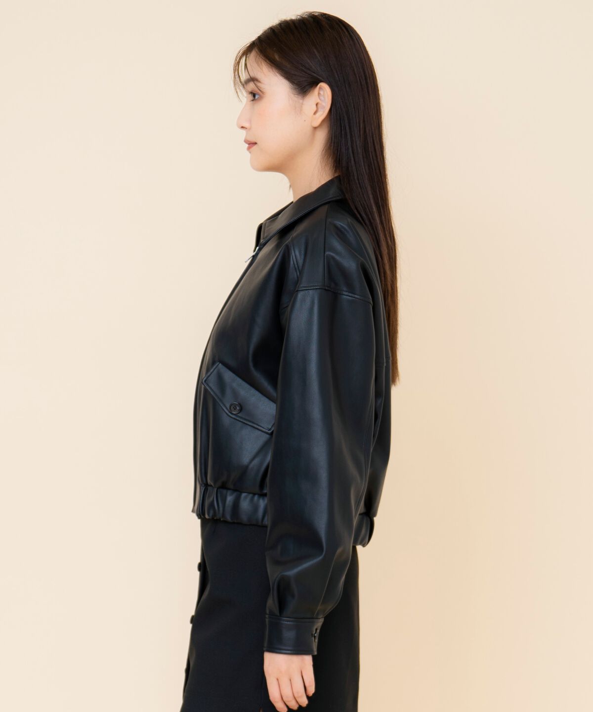 REDYAZEL「フェイクレザーブルゾン」|ブルゾン・スタジャン|