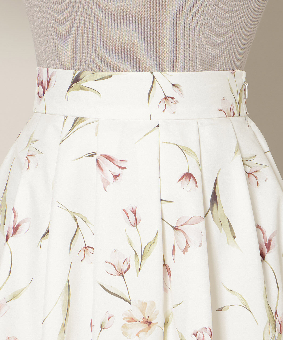 WILLSELECTION「チューリッププリントタックフレアスカート」|フレア|