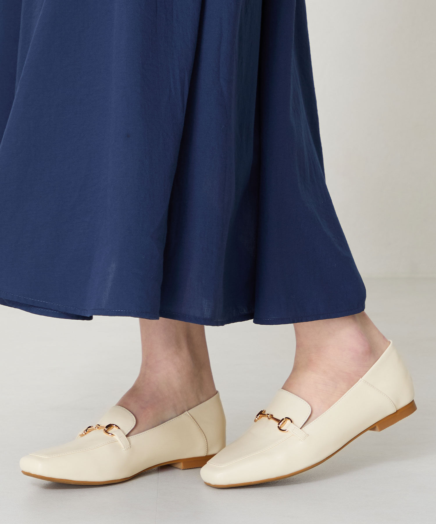 WA Oriental TRaffic「【WEB限定】ビットモチーフ バブーシュ ローファー /R-4010 通勤靴 ビットローファー フラット」|パンプス|