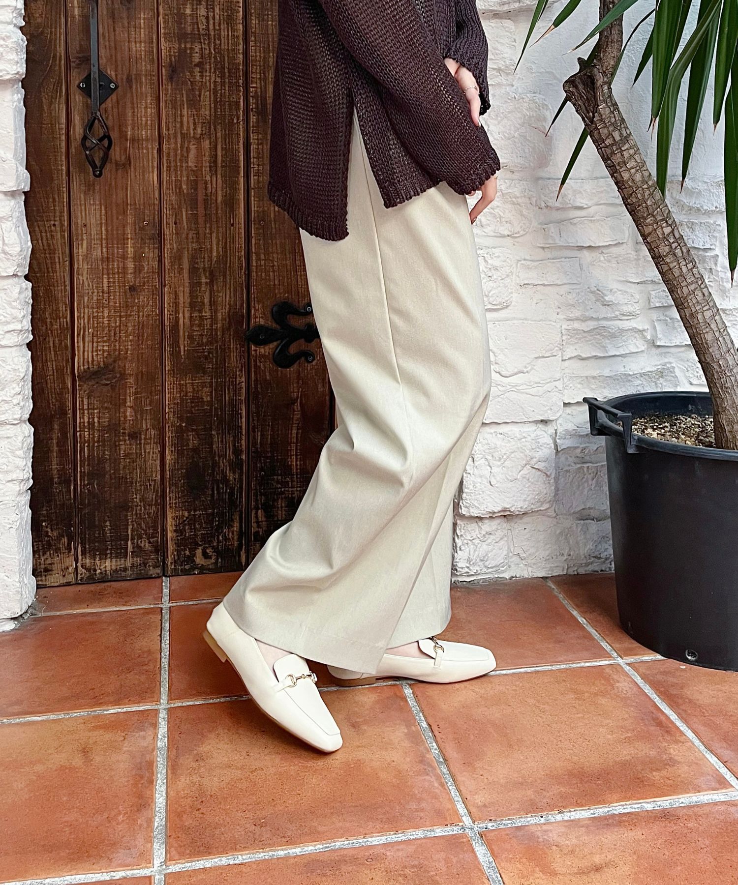 WA Oriental TRaffic「【WEB限定】ビットモチーフ バブーシュ ローファー /R-4010 通勤靴 ビットローファー フラット」|パンプス|