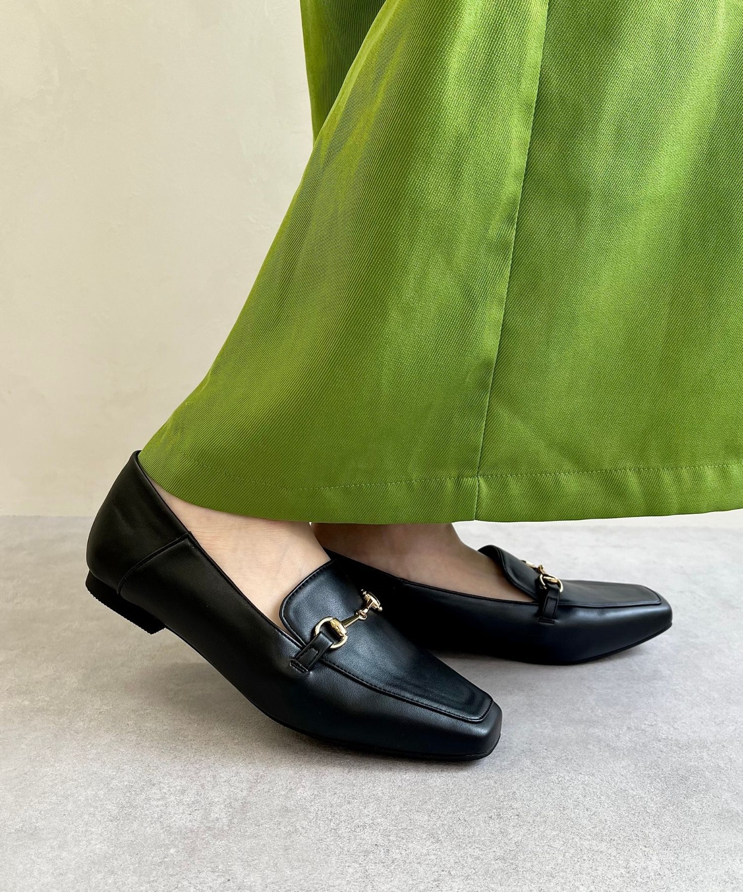 WA Oriental TRaffic「【WEB限定】ビットモチーフ バブーシュ ローファー /R-4010 通勤靴 ビットローファー フラット」|パンプス|